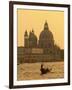 Gondola, Santa Maria Della Salute and Grand Canal at Sunset, Venice, Italy-Jon Arnold-Framed Photographic Print