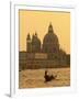 Gondola, Santa Maria Della Salute and Grand Canal at Sunset, Venice, Italy-Jon Arnold-Framed Photographic Print