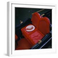 Gondola Seat and Gondolier's Hat, Venice, Veneto, Italy, Europe-Roy Rainford-Framed Photographic Print