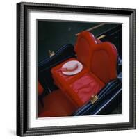 Gondola Seat and Gondolier's Hat, Venice, Veneto, Italy, Europe-Roy Rainford-Framed Photographic Print