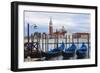 Gondola Station on Grand Canal-George Oze-Framed Photographic Print
