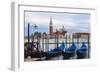 Gondola Station on Grand Canal-George Oze-Framed Photographic Print