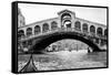 Gondola View of the Rialto Bridge in Venice, Italy, Ca. 1912-null-Framed Stretched Canvas