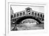 Gondola View of the Rialto Bridge in Venice, Italy, Ca. 1912-null-Framed Photographic Print