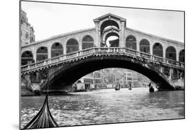 Gondola View of the Rialto Bridge in Venice, Italy, Ca. 1912-null-Mounted Photographic Print