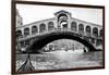 Gondola View of the Rialto Bridge in Venice, Italy, Ca. 1912-null-Framed Photographic Print