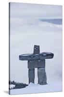 Gondola, Whistler to Blackcomb, Inuksuk First Nation Marker, British Columbia, Canada-Walter Bibikow-Stretched Canvas