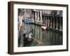 Gondola with Passengers on a Canal, Venice, Italy-Dennis Flaherty-Framed Photographic Print