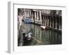 Gondola with Passengers on a Canal, Venice, Italy-Dennis Flaherty-Framed Photographic Print