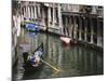Gondola with Passengers on a Canal, Venice, Italy-Dennis Flaherty-Mounted Photographic Print