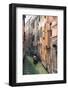 Gondola with Tourists on a Narrow Canal, Venice, UNESCO World Heritage Site, Veneto, Italy, Europe-Amanda Hall-Framed Photographic Print