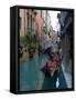 Gondolas along Canal, Venice, Italy-Lisa S^ Engelbrecht-Framed Stretched Canvas