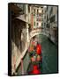 Gondolas along Canal, Venice, Italy-Lisa S. Engelbrecht-Framed Stretched Canvas