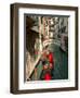 Gondolas along Canal, Venice, Italy-Lisa S. Engelbrecht-Framed Photographic Print