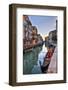 Gondolas Along the Canals of Venice, Italy-Darrell Gulin-Framed Photographic Print