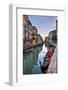 Gondolas Along the Canals of Venice, Italy-Darrell Gulin-Framed Photographic Print