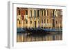 Gondolas Along the Grand Canal in Venice, Italy-David Noyes-Framed Photographic Print