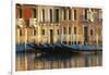 Gondolas Along the Grand Canal in Venice, Italy-David Noyes-Framed Photographic Print