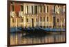 Gondolas Along the Grand Canal in Venice, Italy-David Noyes-Framed Photographic Print