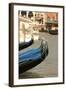 Gondolas Along the Grand Canal of Venice, Italy-David Noyes-Framed Photographic Print