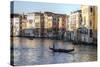 Gondolas Along the Grand Canal, Venice, Italy-Darrell Gulin-Stretched Canvas