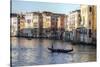 Gondolas Along the Grand Canal, Venice, Italy-Darrell Gulin-Stretched Canvas