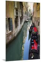 Gondolas and canal, Venice, Veneto, Italy-Russ Bishop-Mounted Premium Photographic Print