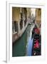 Gondolas and canal, Venice, Veneto, Italy-Russ Bishop-Framed Premium Photographic Print