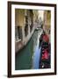 Gondolas and canal, Venice, Veneto, Italy-Russ Bishop-Framed Premium Photographic Print