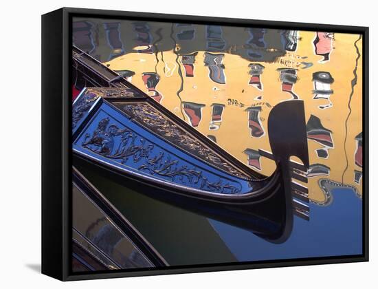 Gondolas and Reflections III-Rita Crane-Framed Stretched Canvas