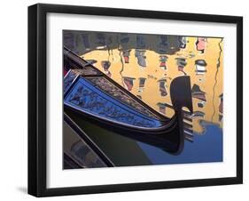 Gondolas and Reflections III-Rita Crane-Framed Photographic Print