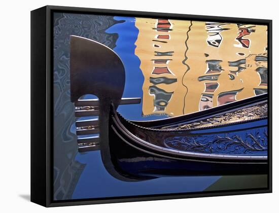 Gondolas and Reflections IV-Rita Crane-Framed Stretched Canvas