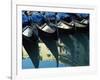 Gondolas and Reflections, Orseole, Near St. Mark's Square, Venice, Veneto, Italy-Lee Frost-Framed Photographic Print