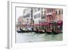 Gondolas and Restaurants at Grand Canal. Venice. Italy-Tom Norring-Framed Photographic Print