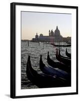 Gondolas and S. Maria Salute, Venice, Veneto, Italy-James Emmerson-Framed Photographic Print