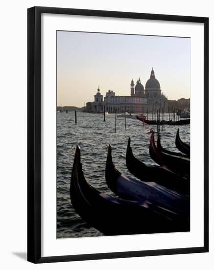 Gondolas and S. Maria Salute, Venice, Veneto, Italy-James Emmerson-Framed Photographic Print