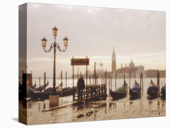 Gondolas and San Giorgio Maggiore, Venice, Veneto, Italy-Lee Frost-Stretched Canvas