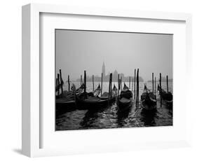 Gondolas and the Church of San Giorgio Maggiore, Venice, Veneto, Italy-Roy Rainford-Framed Photographic Print