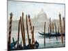 Gondolas At Rest-Richard Willis-Mounted Giclee Print