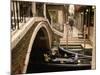 Gondolas Beside a Bridge, Venice, Veneto, Italy, Europe-Sergio Pitamitz-Mounted Photographic Print