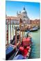 Gondolas Canale Grande Venice-null-Mounted Premium Giclee Print