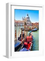 Gondolas Canale Grande Venice-null-Framed Art Print