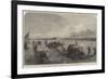 Gondolas Conveying Passengers and Luggage over the Lagoon to Venice-null-Framed Giclee Print