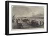 Gondolas Conveying Passengers and Luggage over the Lagoon to Venice-null-Framed Giclee Print