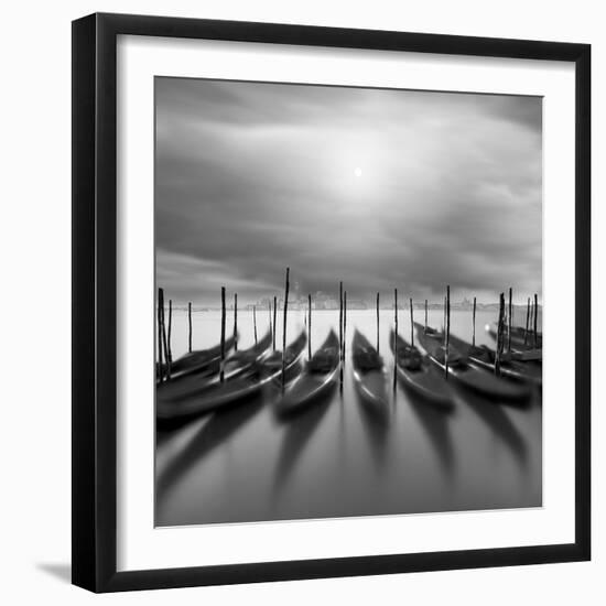 Gondolas En Atardecer-Moises Levy-Framed Photographic Print