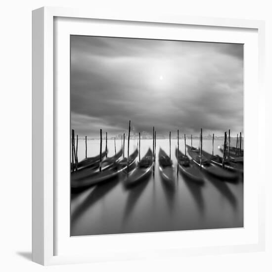 Gondolas En Atardecer-Moises Levy-Framed Photographic Print