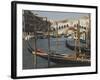 Gondolas, Grand Canal and Rialto Bridge, Venice, Unesco World Heritage Site, Veneto, Italy-James Emmerson-Framed Photographic Print