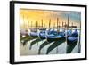 Gondolas in Venezia-vent du sud-Framed Photographic Print