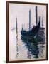 Gondolas in Venice, 1908-Claude Monet-Framed Giclee Print