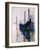 Gondolas in Venice, 1908-Claude Monet-Framed Giclee Print